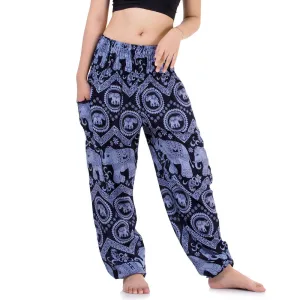 Women's Elephant Harem Pants Blue Chang