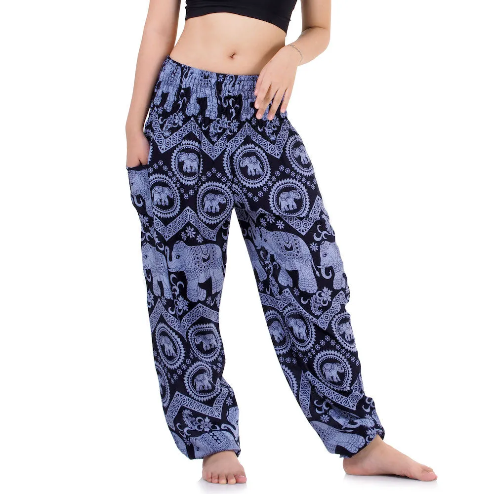Women's Elephant Harem Pants Blue Chang