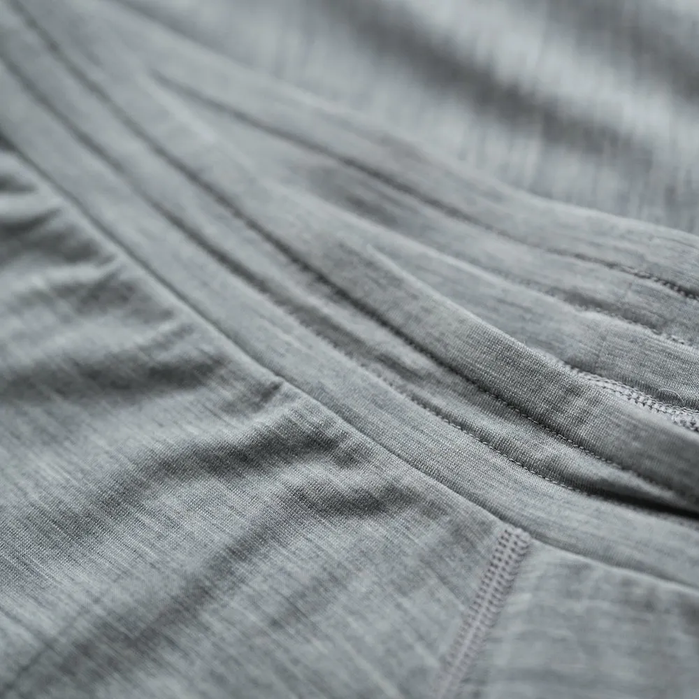 Womens Merino Blend 200 PJ Shorts (Cloud Melange)