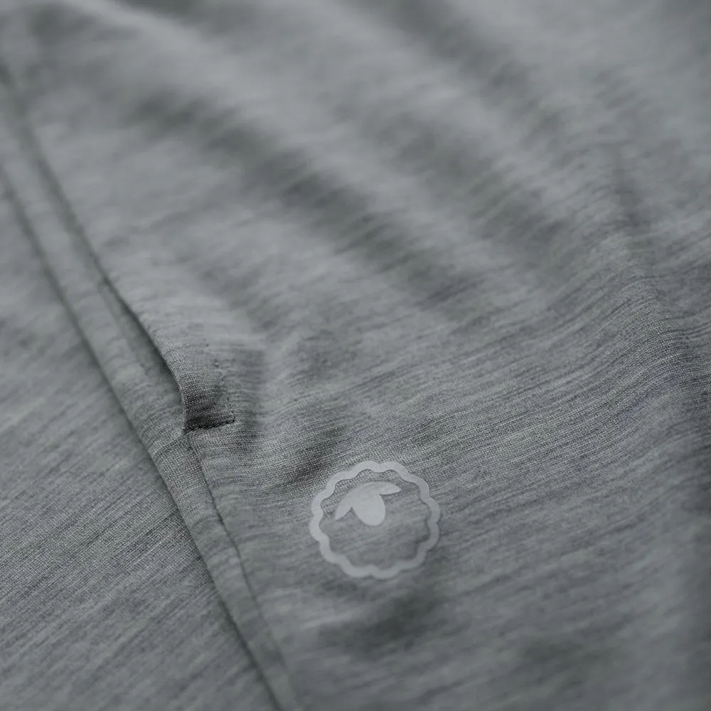 Womens Merino Blend 200 PJ Shorts (Cloud Melange)