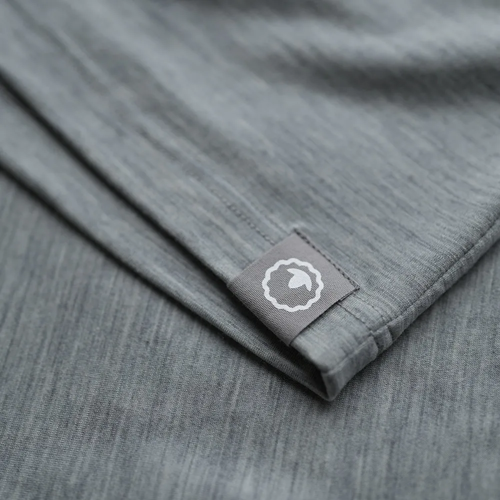 Womens Merino Blend 200 PJ Shorts (Cloud Melange)